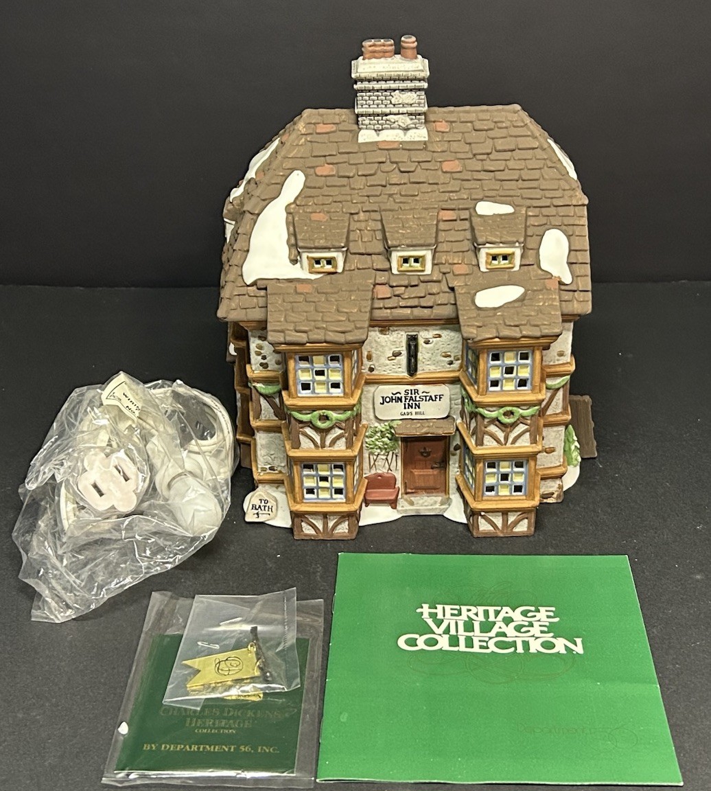Dept 56 HV Dickens’ Village Series Sir John Falstaff Inn 4th Edition, 1995