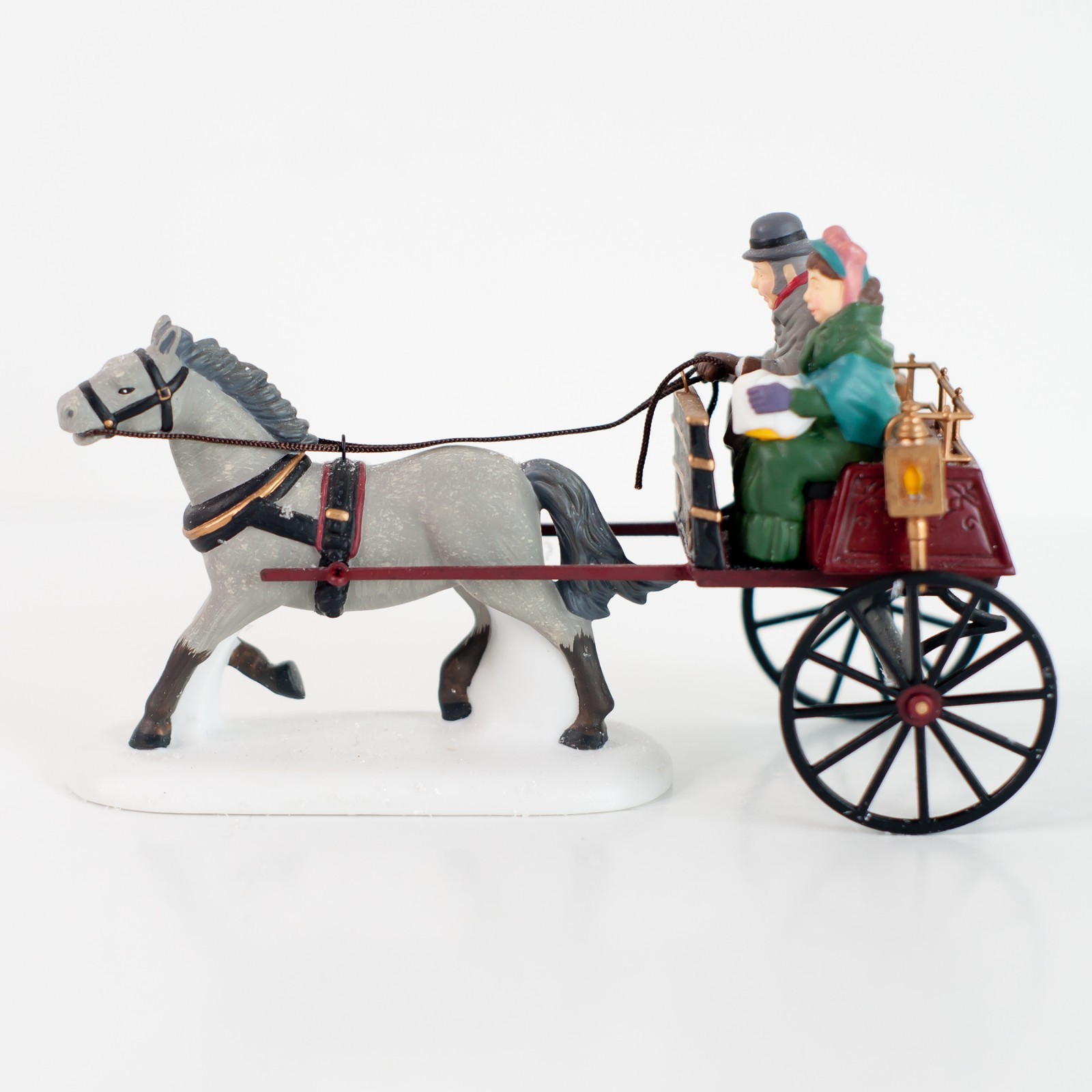 Department 56 Red Christmas Sulky #56.58401 Dickens Village Porcelain
