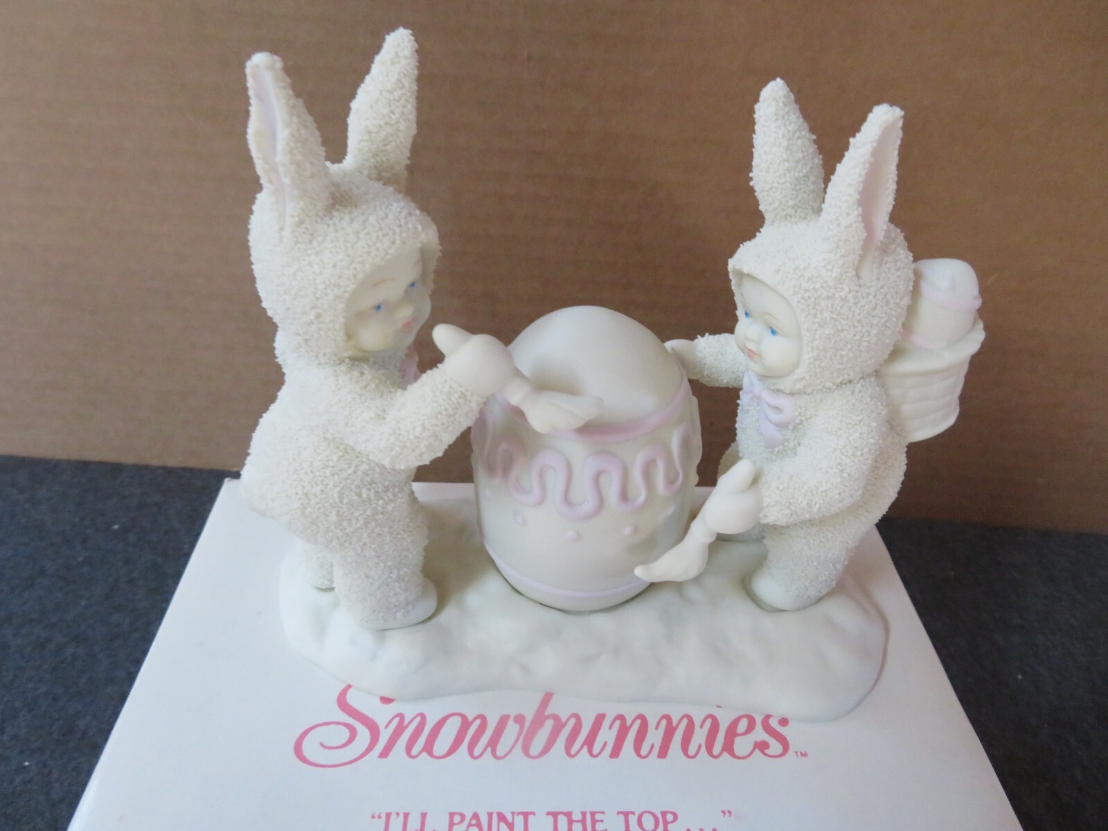 Dept 56 Snowbunnies Springtime Story Bunny, I’ll Paint The Top Easter Egg