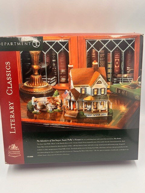 Department 56 Literary Classics Tom Sawyer “Aunt Polly’s House” NEW