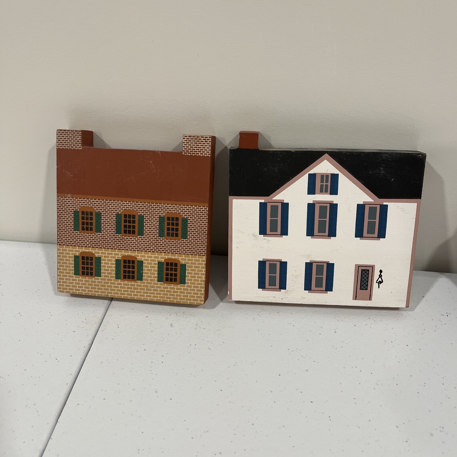 Cat’s Meow Wooden Village House Collectibles Lot of 6 Series VII 7 Bakery School
