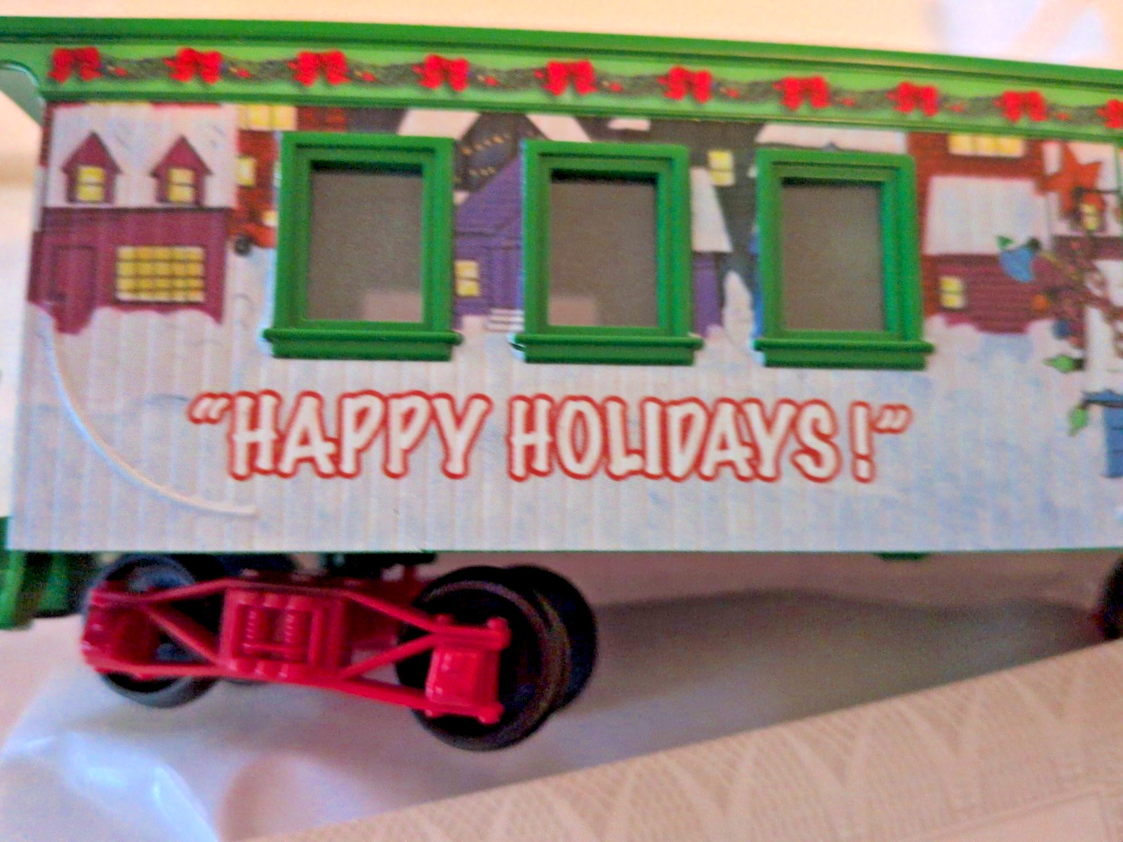 Peanuts Christmas Express Train Car Hawthorne Village Happy Holidays Caboose COA