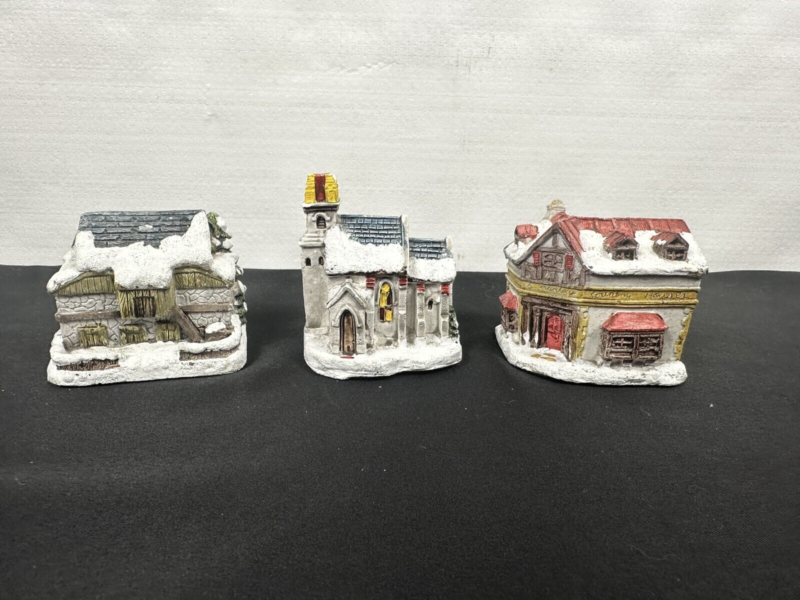 RSVP Dickens Christmas Collection 1988 Scrooge Counting House & Others 2.5” Vtg