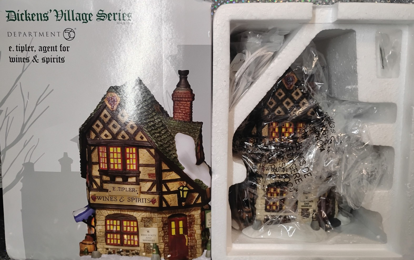 Department 56 Dickens’ Village E Tipler Agent Wine Spirits Building #56.58725
