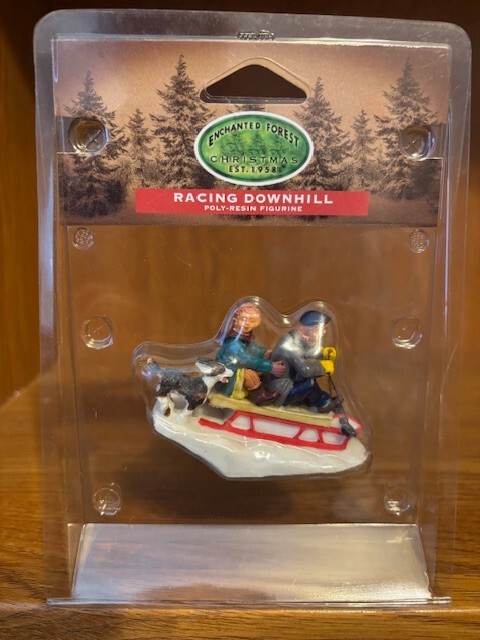 🔥 LEMAX ENCHANTED FOREST Figurines “Racing Downhill” New, In Unopened Package