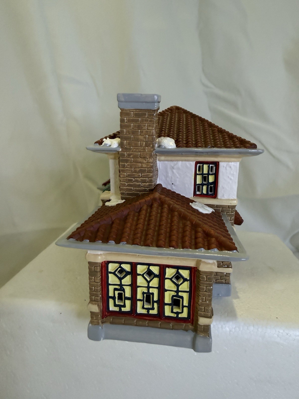 Department 56 Snow Village Prairie House, Hand Painted, Ceramic Porcelain, Boxed