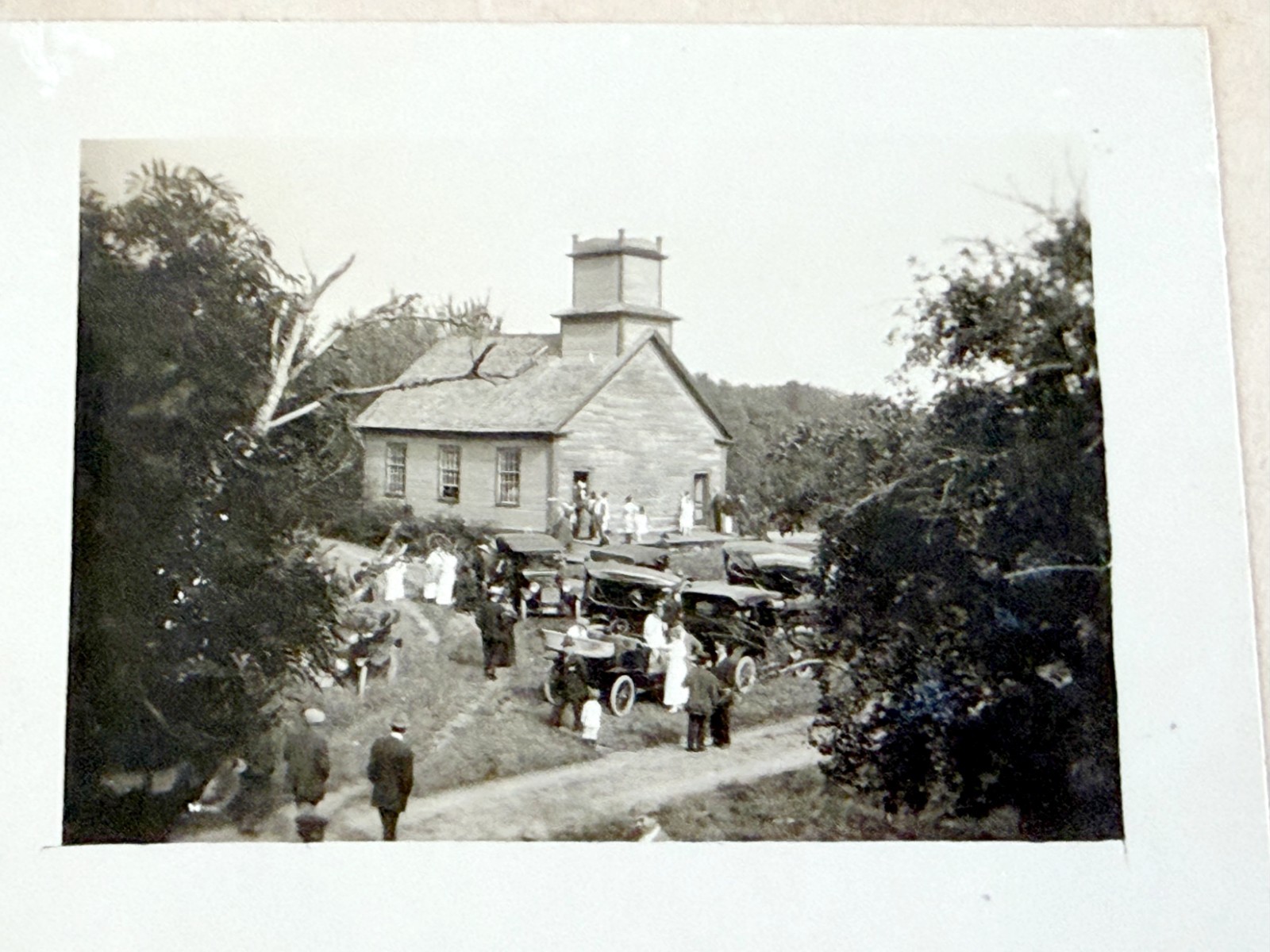 1917 Stratton Church Photo – Christmas Day Gift – Holland Smith to Wells