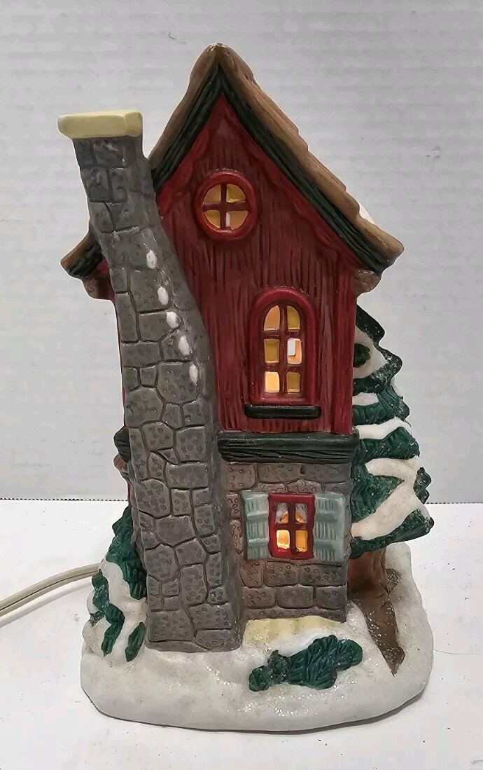 Seasonal Specialties Co. Ceramic Village “Teddy Bear Gift Shop Christmas Display