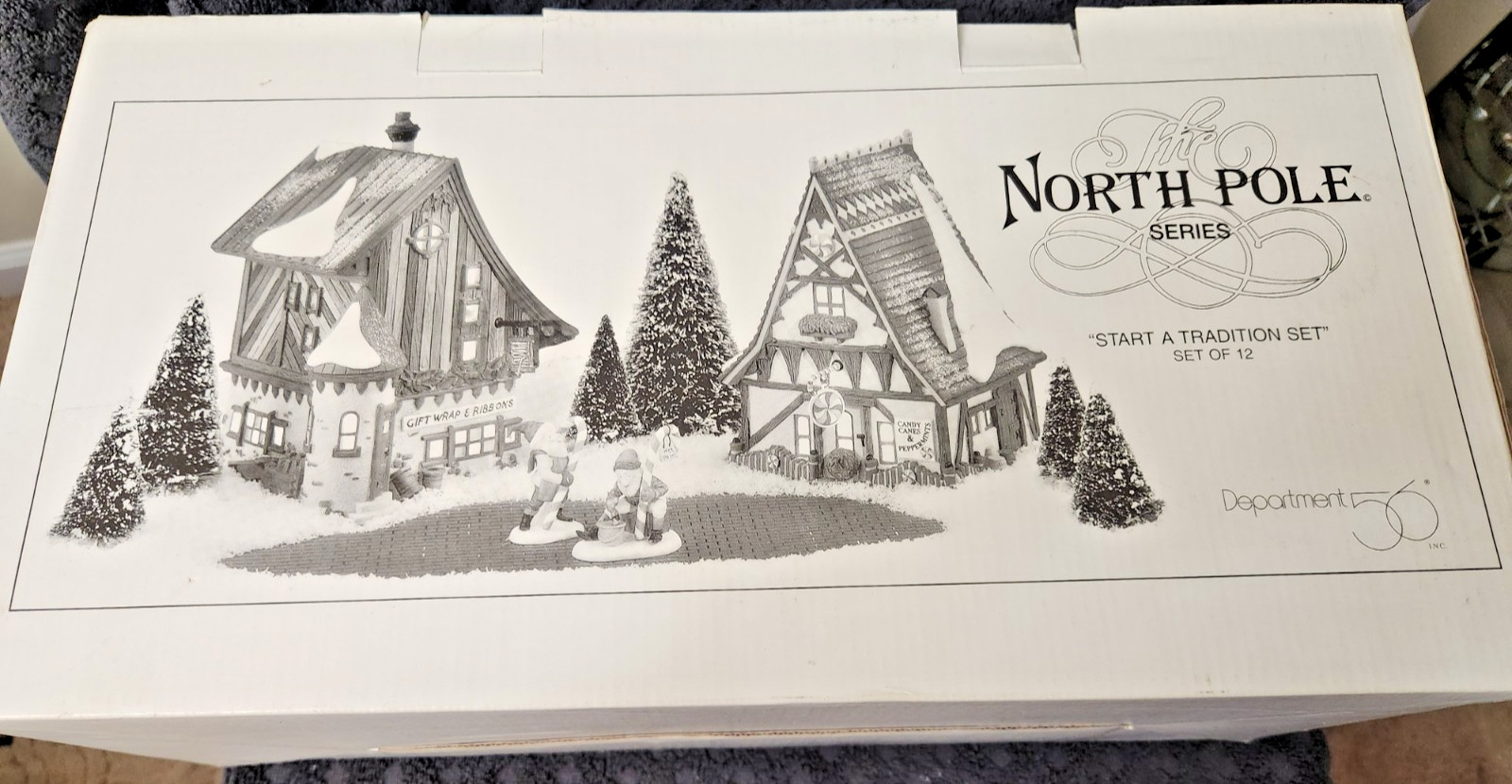 NORTH POLE SERIES Dept 56 START A TRADITION SET W/BOX “”LOOK””