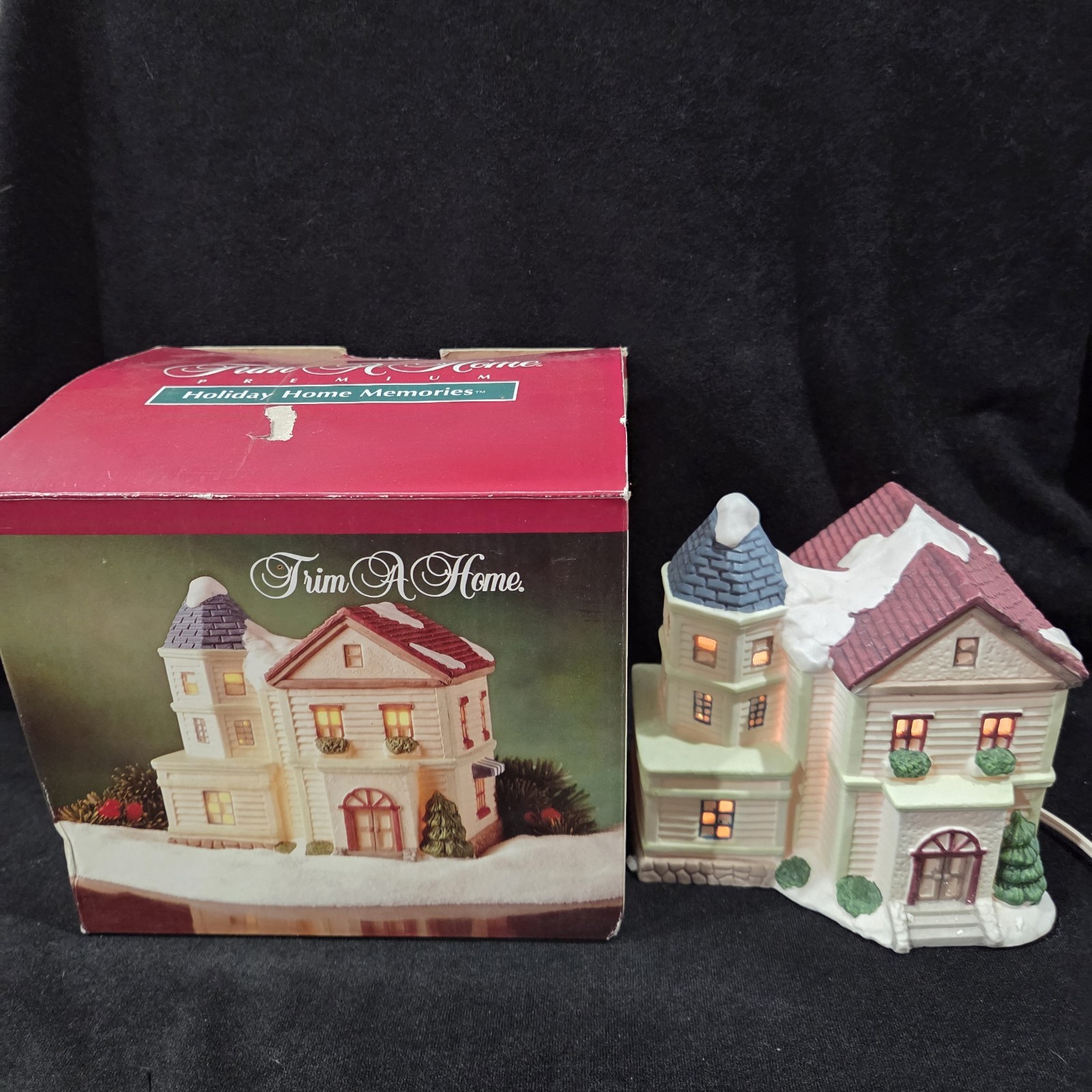 Vintage Kmart Trim A House Holiday Home Memories. White Porcelain House