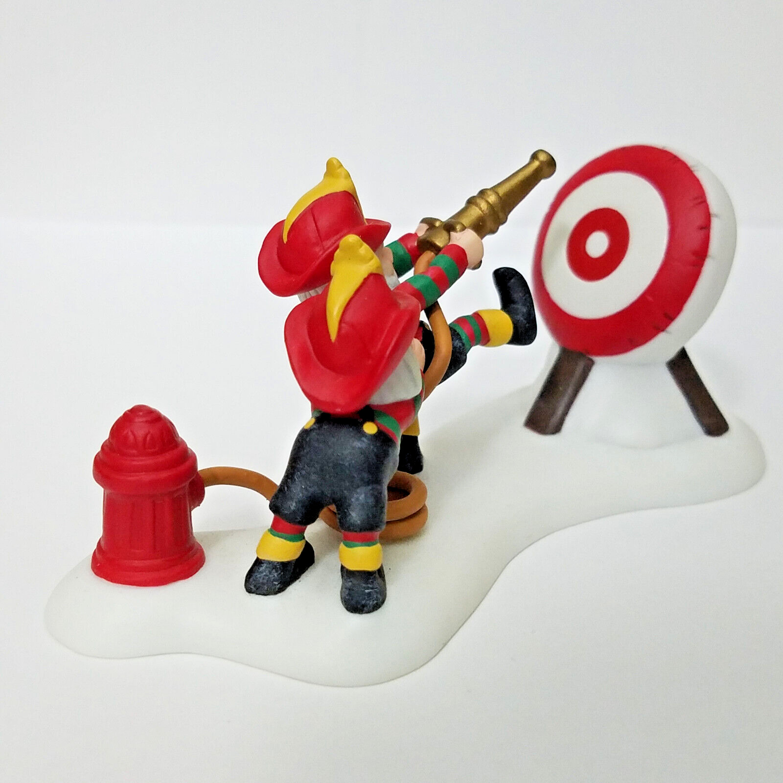 Dept 56 2000 Rescue Ready North Pole Snow Village Series 56804 Elves Firefighter