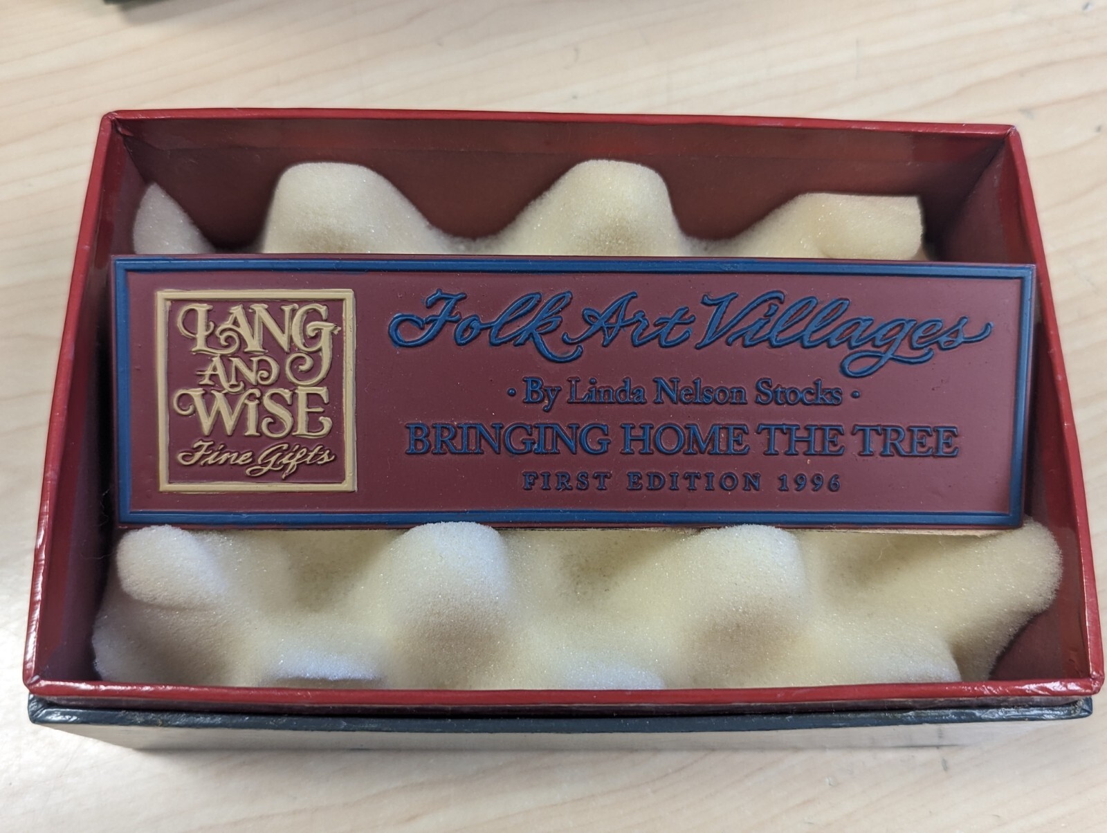 Lang And Wise 1st Ed Bringing Home The Tree Name Plate Village Accessories