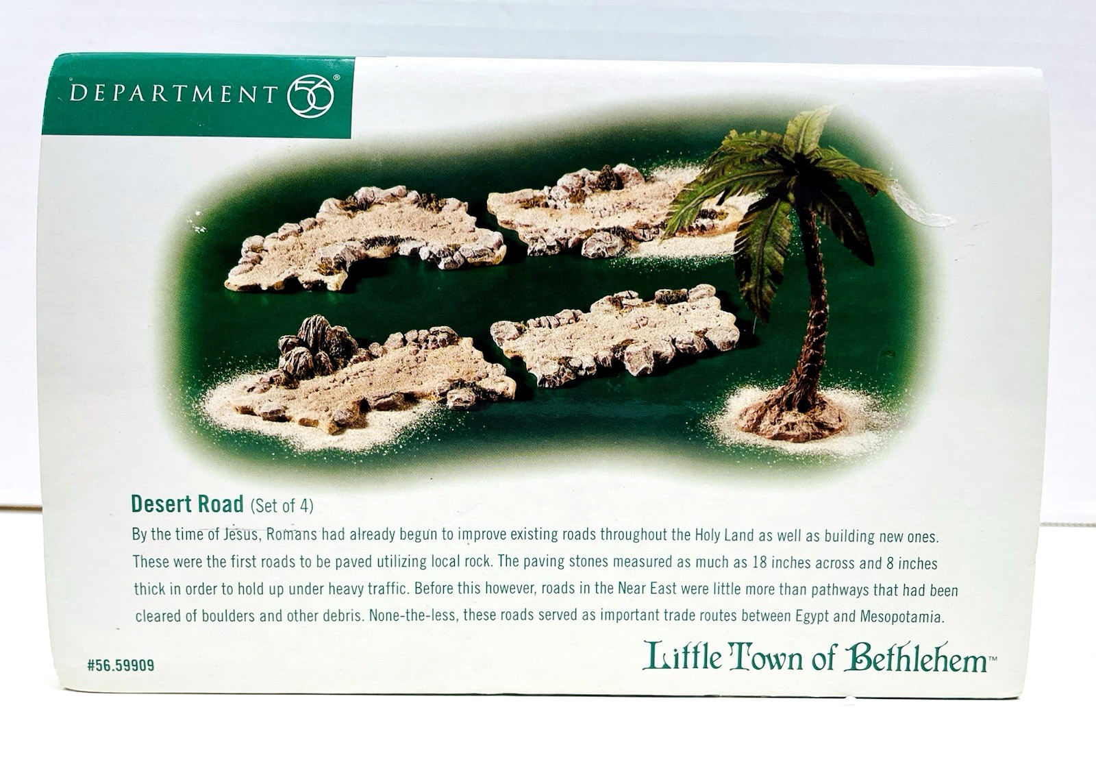 Dept. 56 Little Town of Bethlehem 2000 Desert Road #56.59909 4 Pcs Set