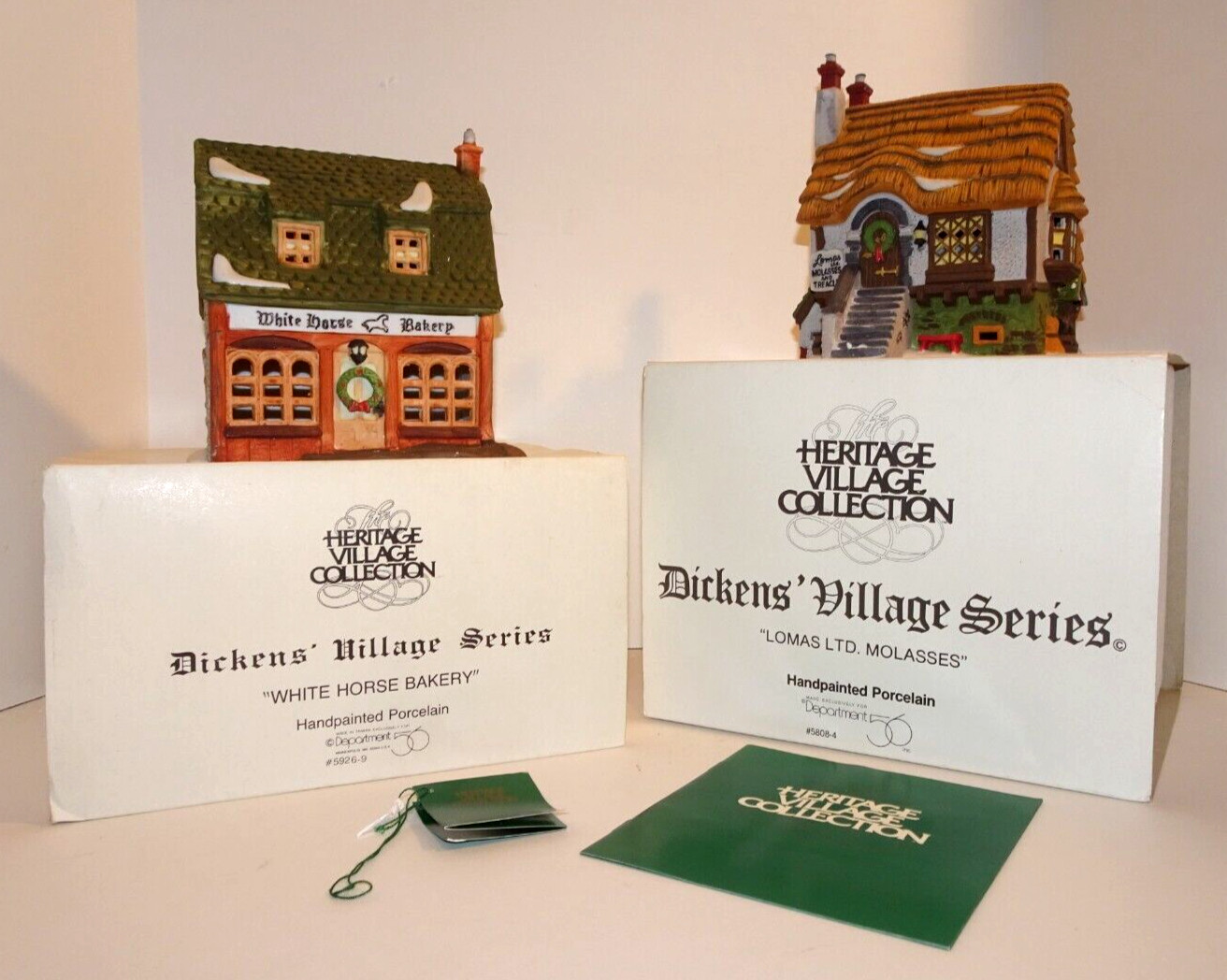 Dept 56 Heritage Village Dicken’s Series Lomas Ltd Molasses & White Horse Bakery