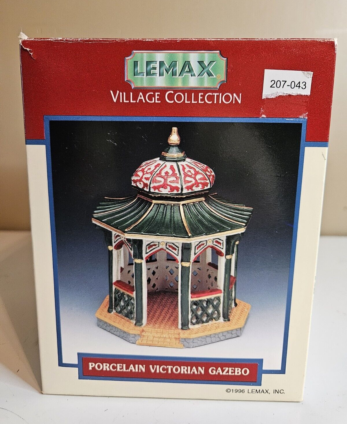 Lemax Porcelain Victorian Gazebo Christmas Village Collection Vintage 1996