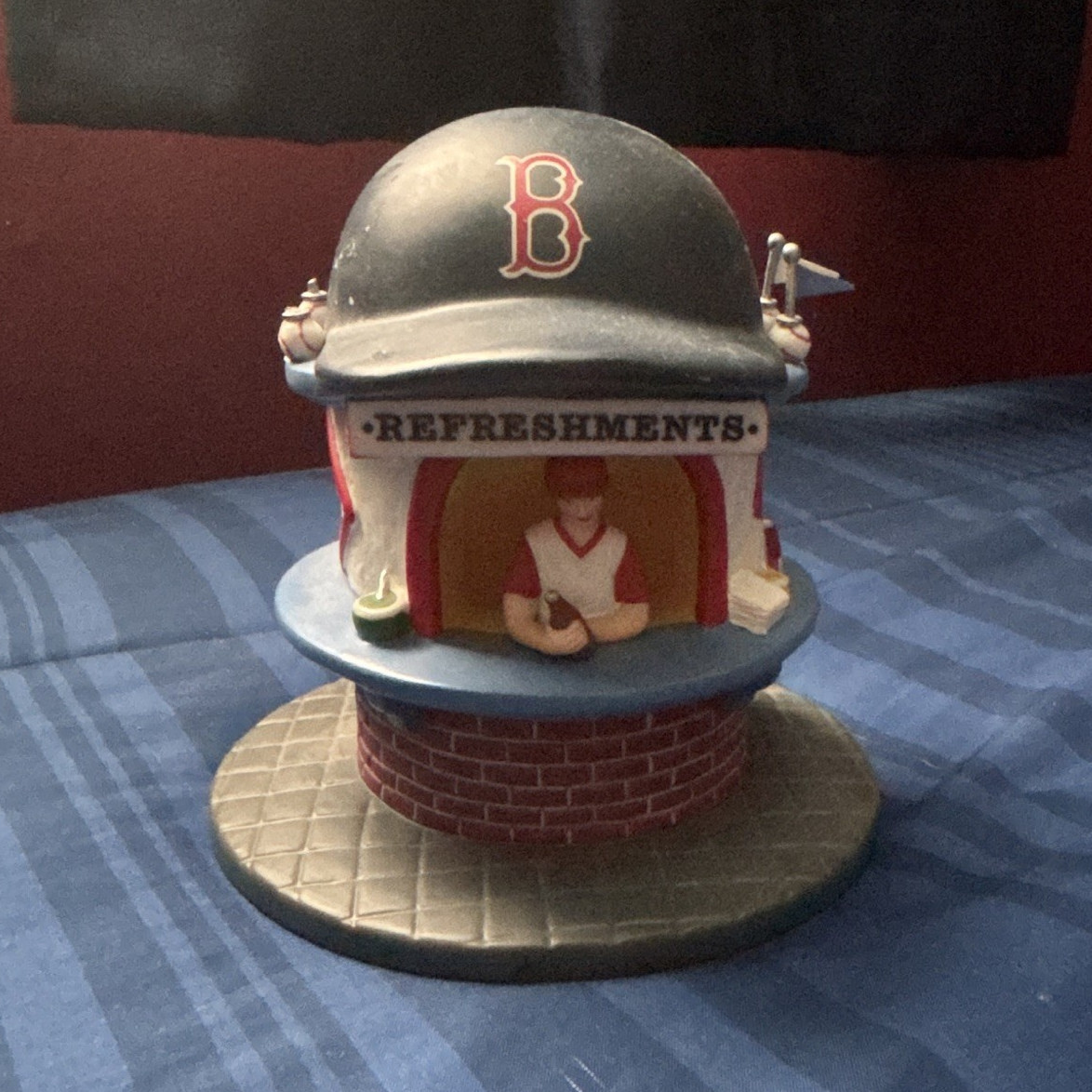 Department 56 MLB Boston Red Sox Refreshments Stand Christmas Village 2004