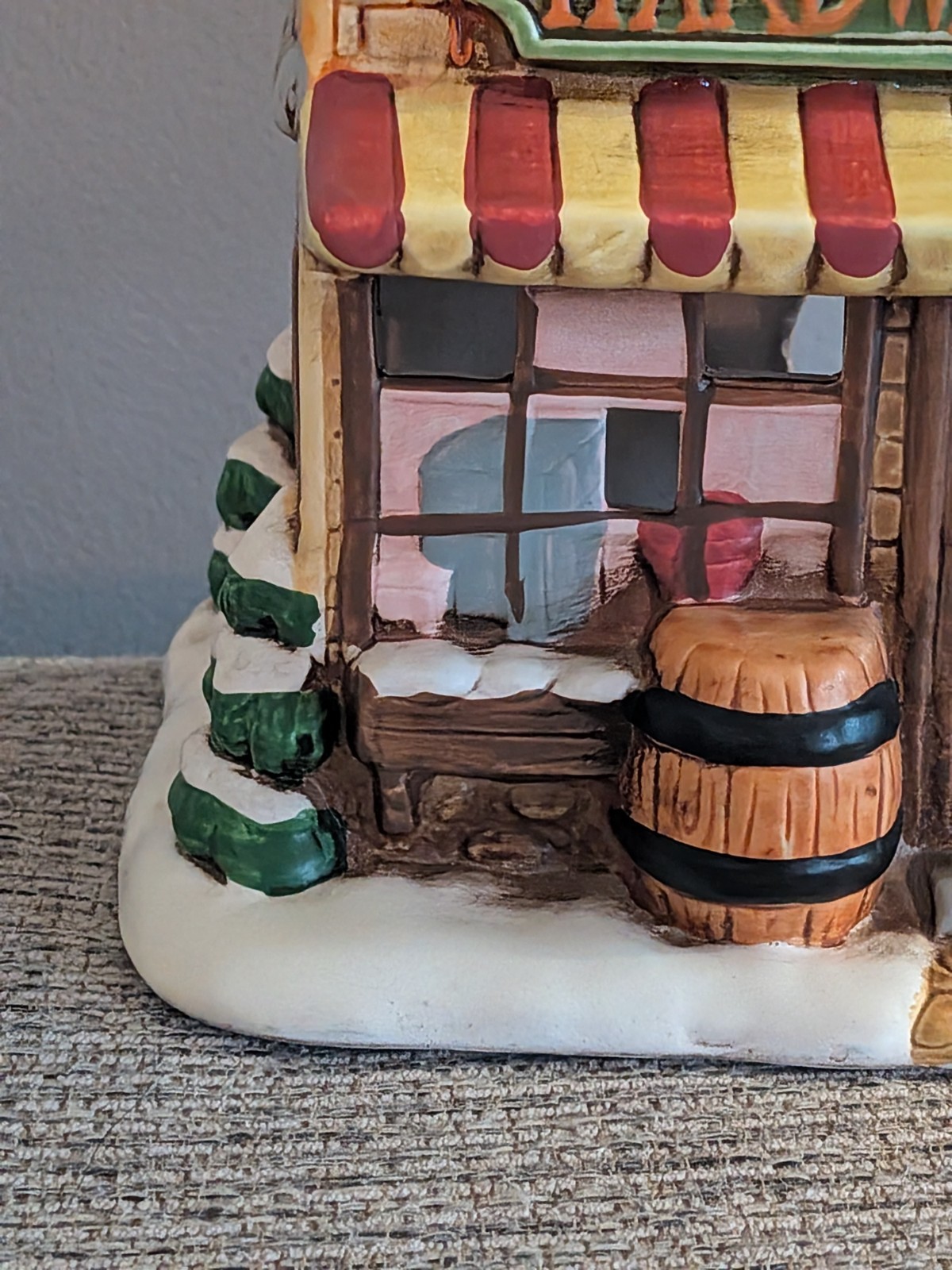 Lefton Colonial Village Hardware Store 1989 Vintage Christmas Building 07340