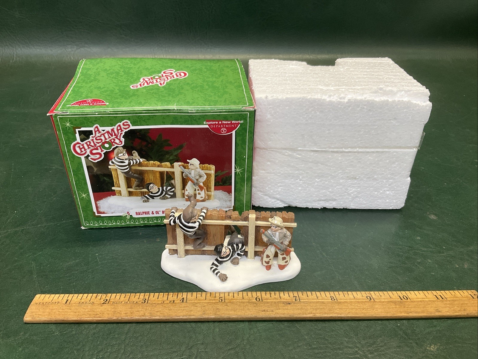 Department 56 A Christmas Story RALPHIE & OL’ BLUE SAVE THE DAY Figure in Box