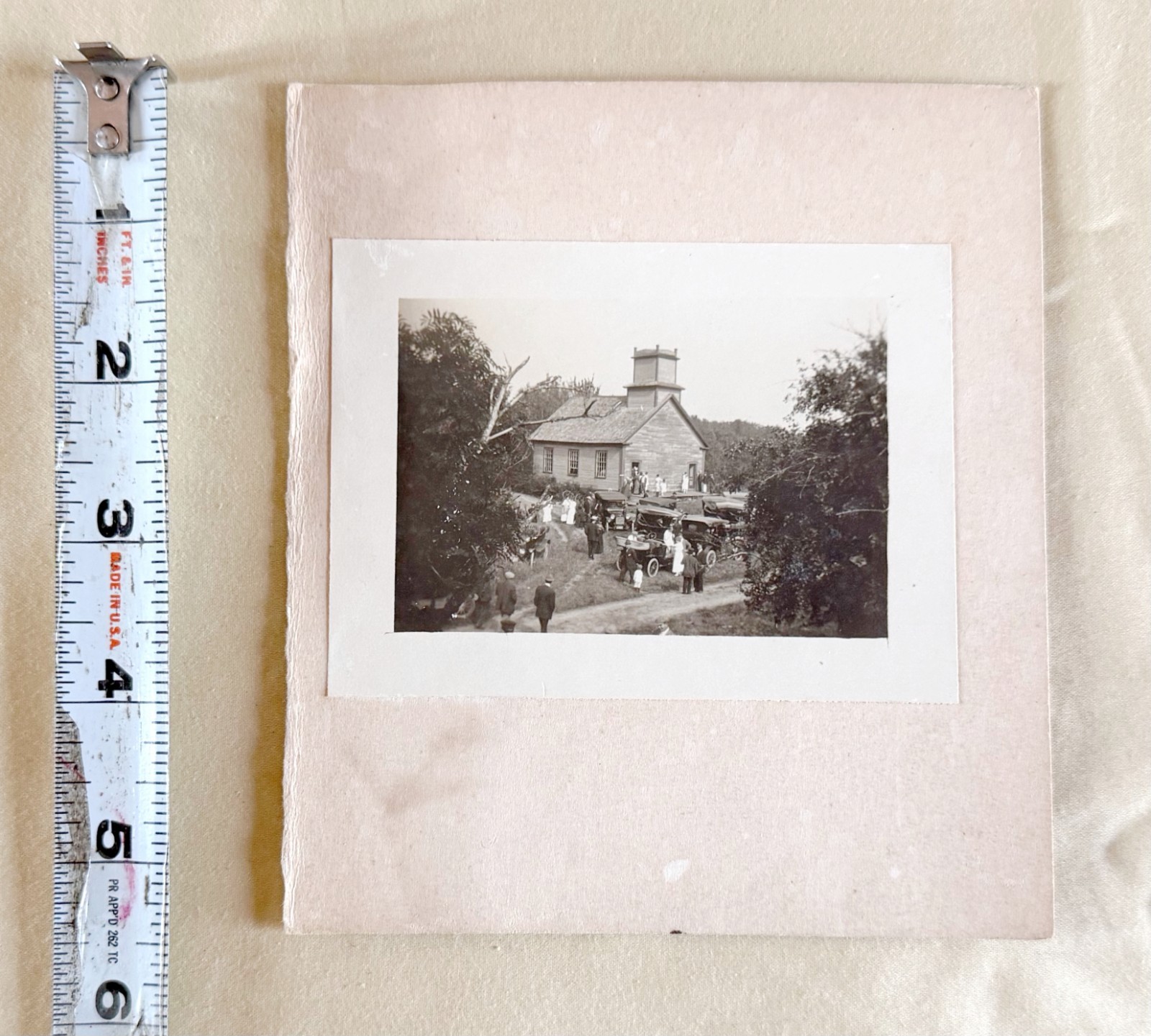 1917 Stratton Church Photo – Christmas Day Gift – Holland Smith to Wells