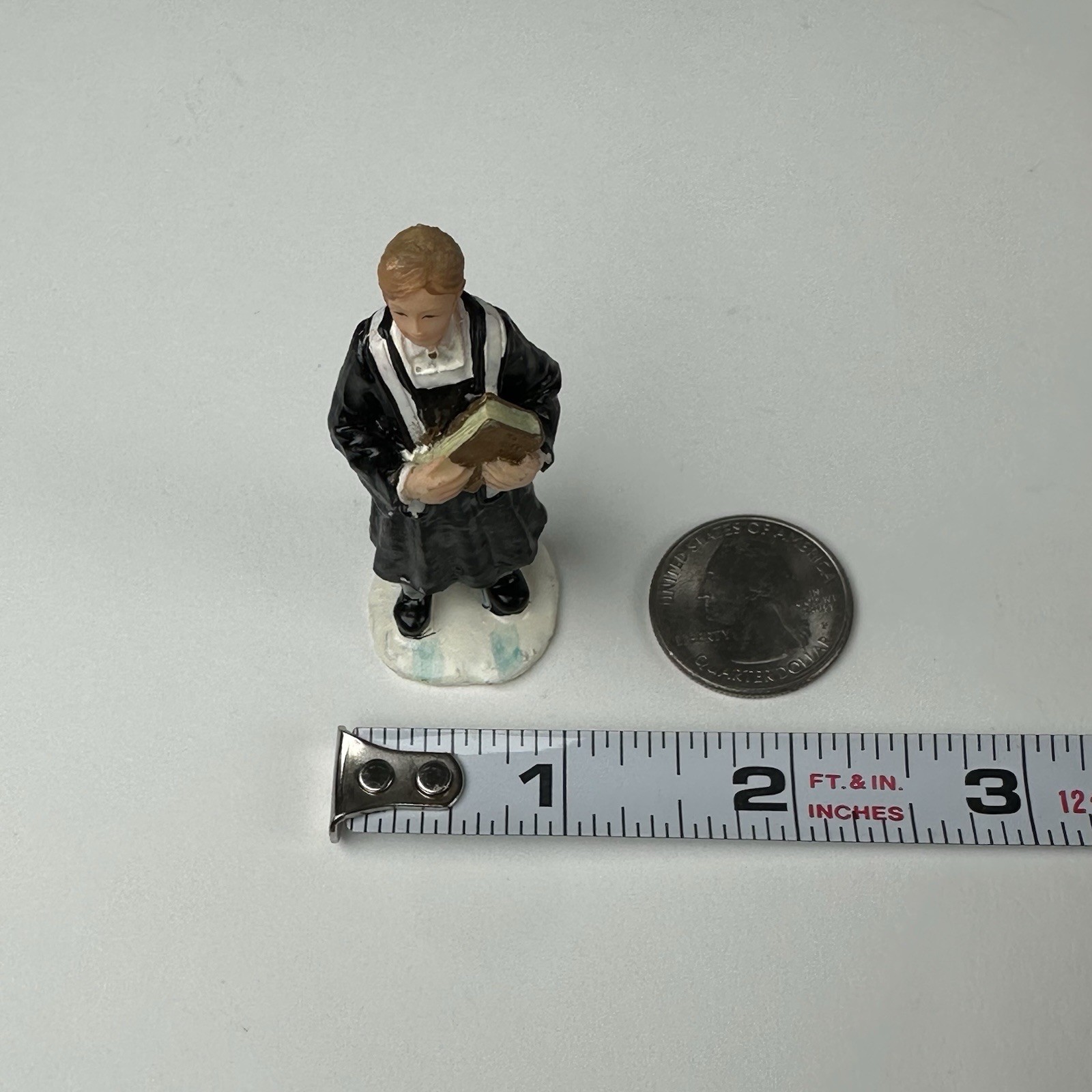 Menard Enchanted Forest Village Figurine Priest 2002- Open Box