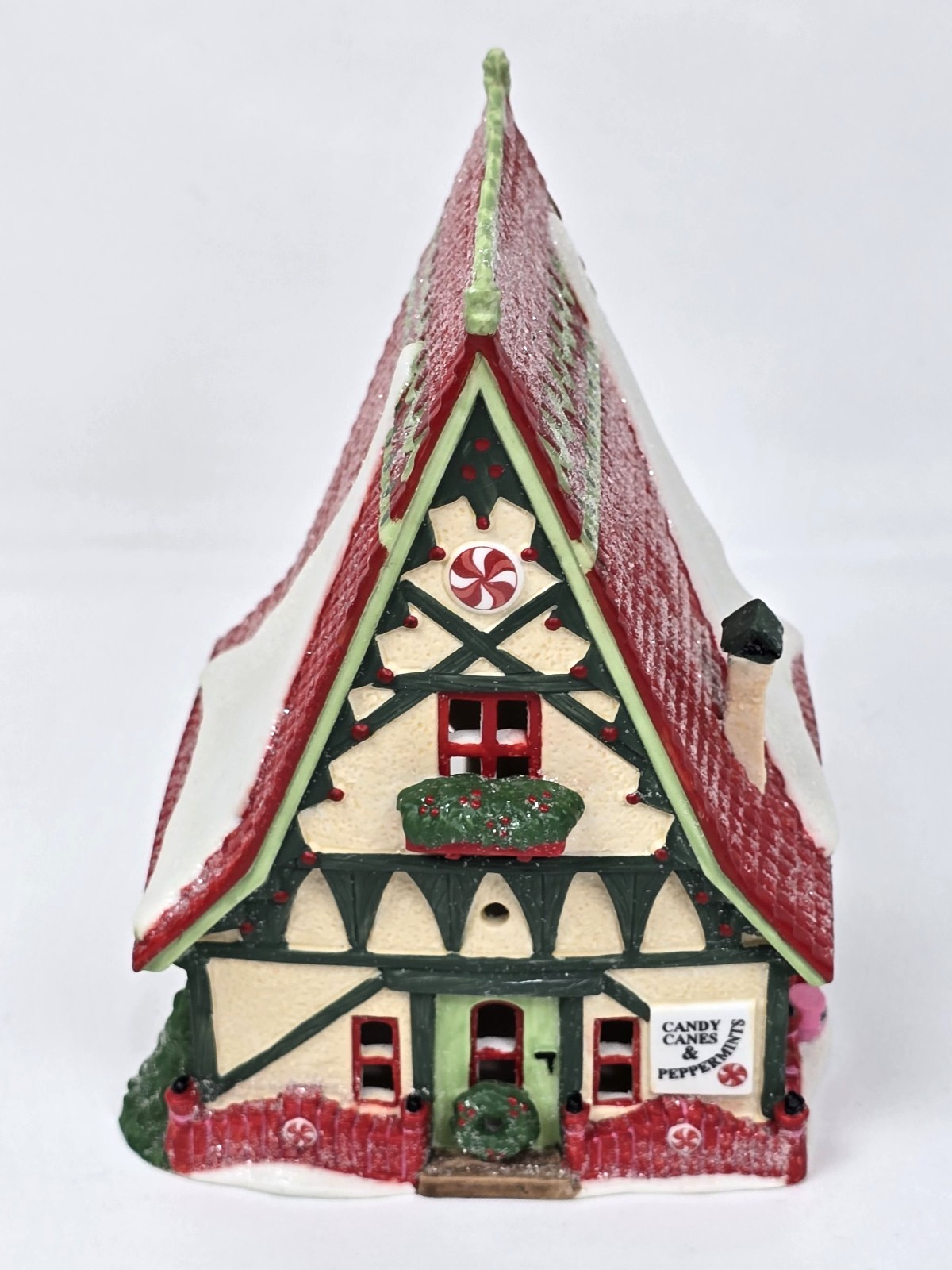 Department 56 Candy Cane and Peppermint Shop North Pole Series #56390 Vintage