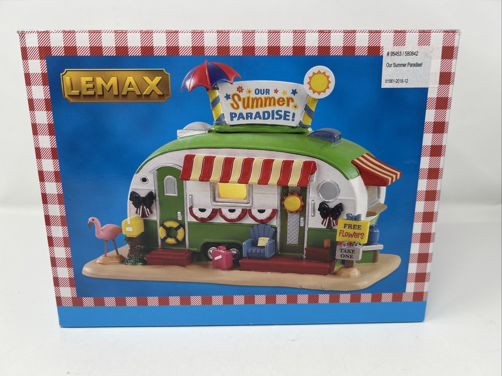 Lemax Our Summer Paradise Porcelain Lighted Camper 95453