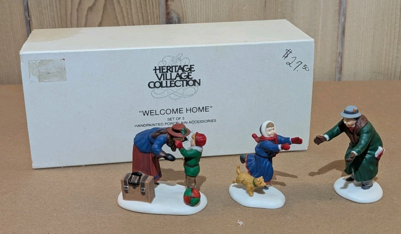 Dept 56 Heritage Village Collection “WELCOME HOME” 5533-6 Set of 3