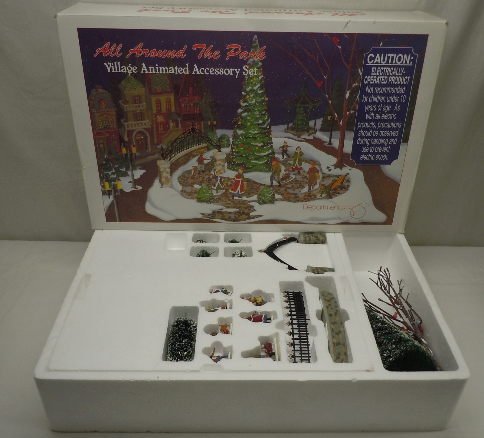 Dept 56 Christmas All Around The Park Village Animated #5247-7 Working