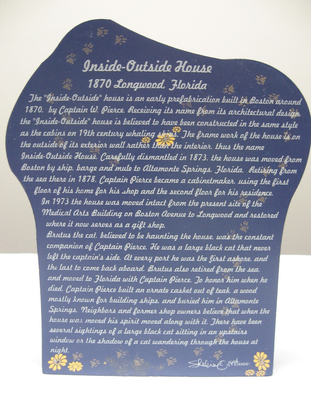 1994 Shelia’s Inside – Outside House 1870 Longwood Florida #GHO01