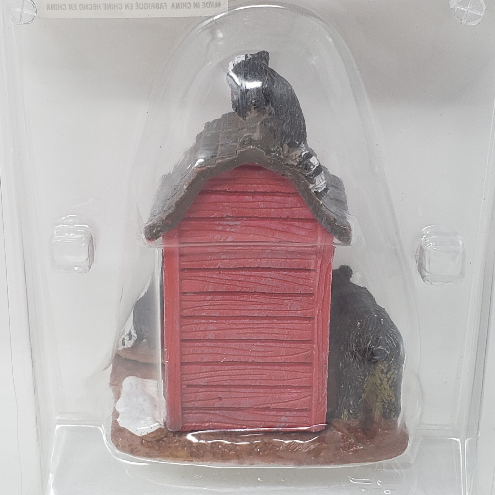Lemax “Outhouse Marauders” #24492 – Village Outhouse w/ Bear, Raccoon