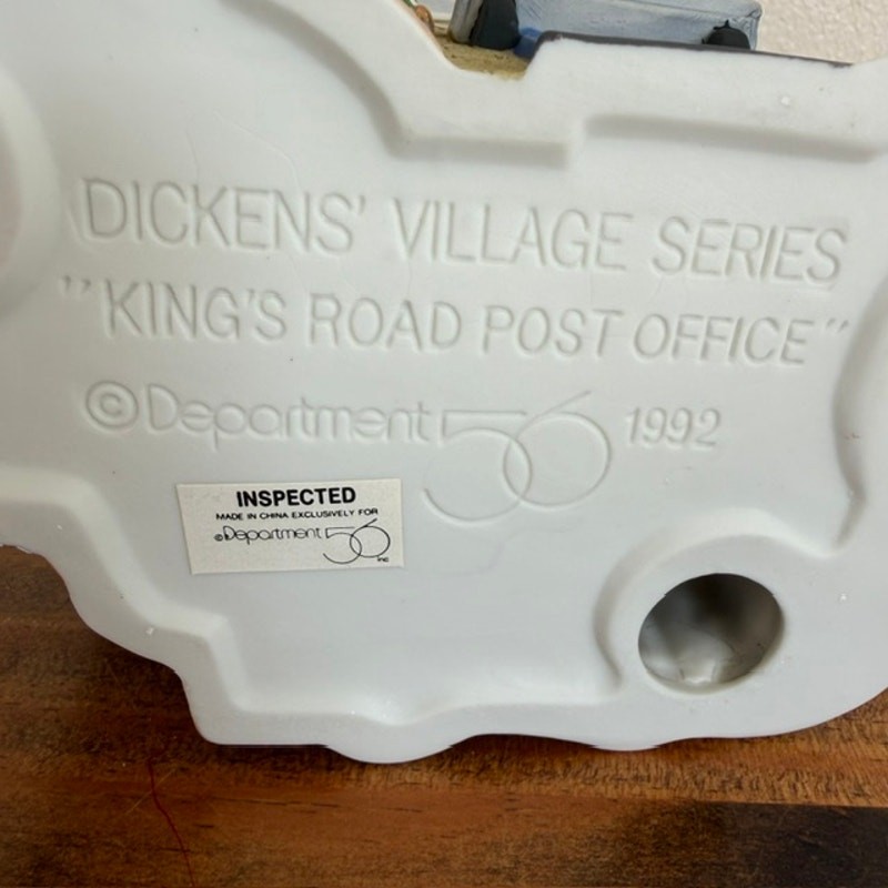 Department 56 Dickens Village Collection 1992 Kings Road Post Office 58017