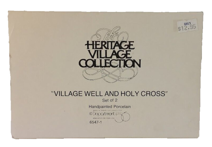 Dept. 56 Heritage Village “Village Well and Holy Cross” #6547-1 In Original Box