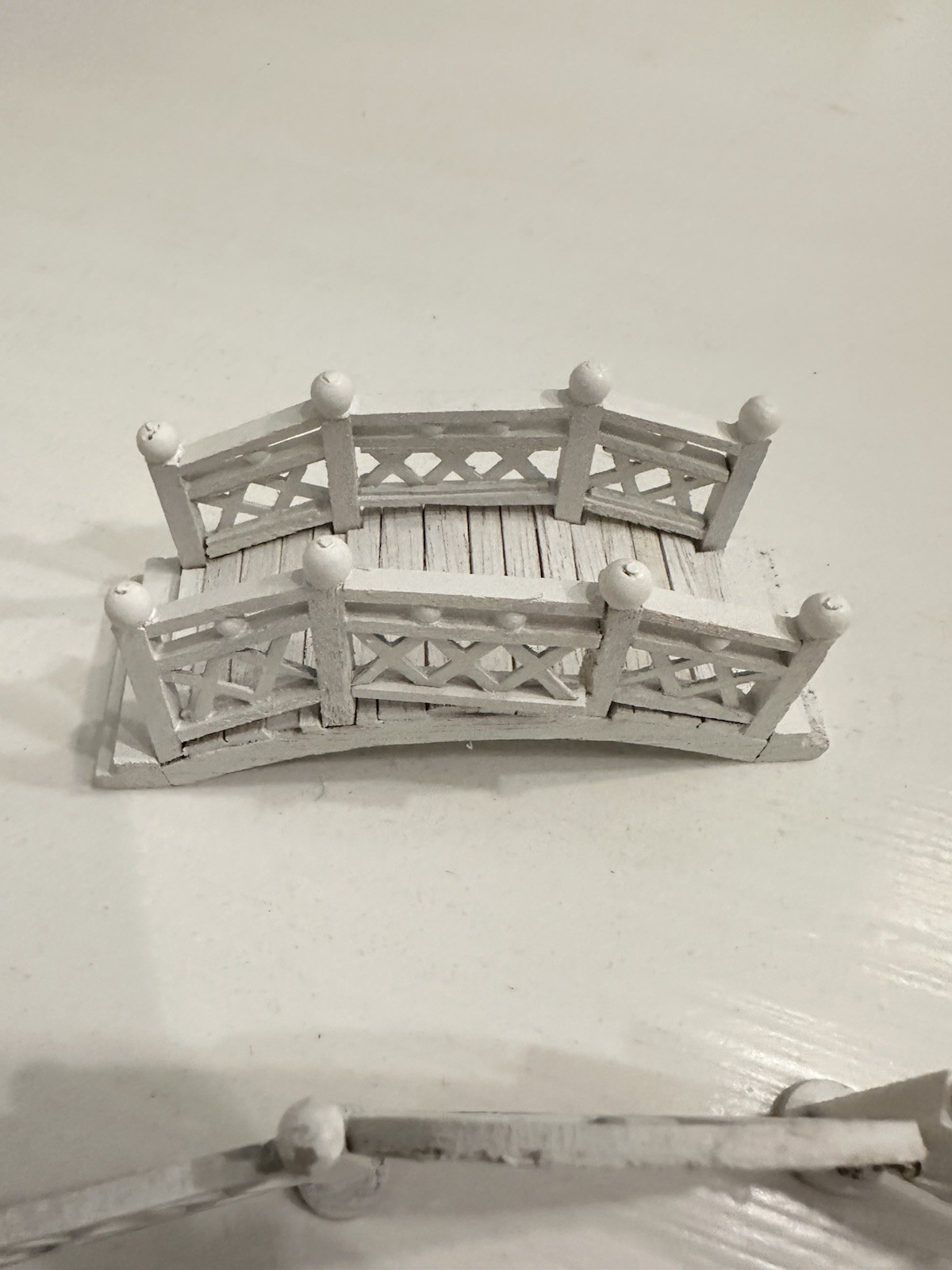 Assorted Fence Pieces 12 , 2 Gates , 1 Bridge Fence 4 1/2 X 1 1/4”