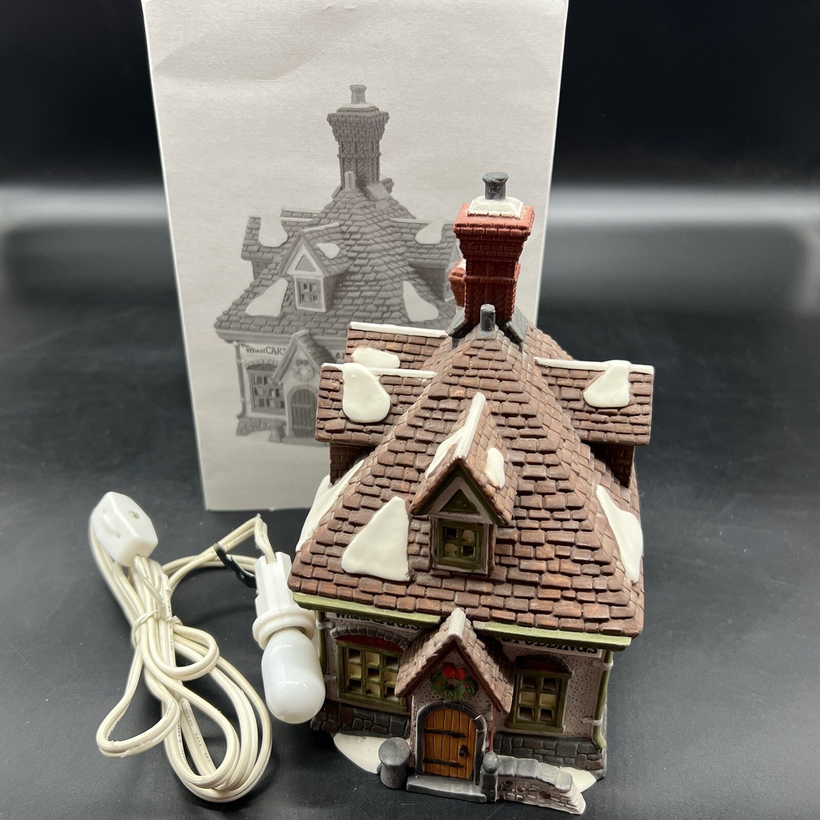 Dept 56 WM Wheat Cakes & Puddings 1993 Retired Dickens Village Bakery 5808-4