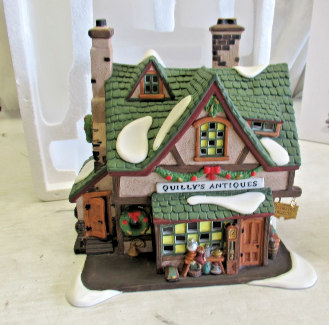 QUILLY’S ANTIQUES – DEPT 56 HERITAGE VILLAGE COL. DICKENS’ VILL SERIES MIB a