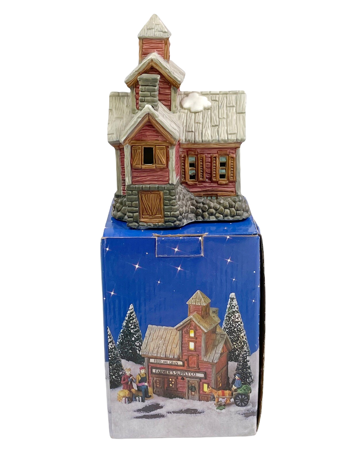Christmas Village Home Town Village Collection “FEED AND GRAIN” 1995 NOS 7-1822