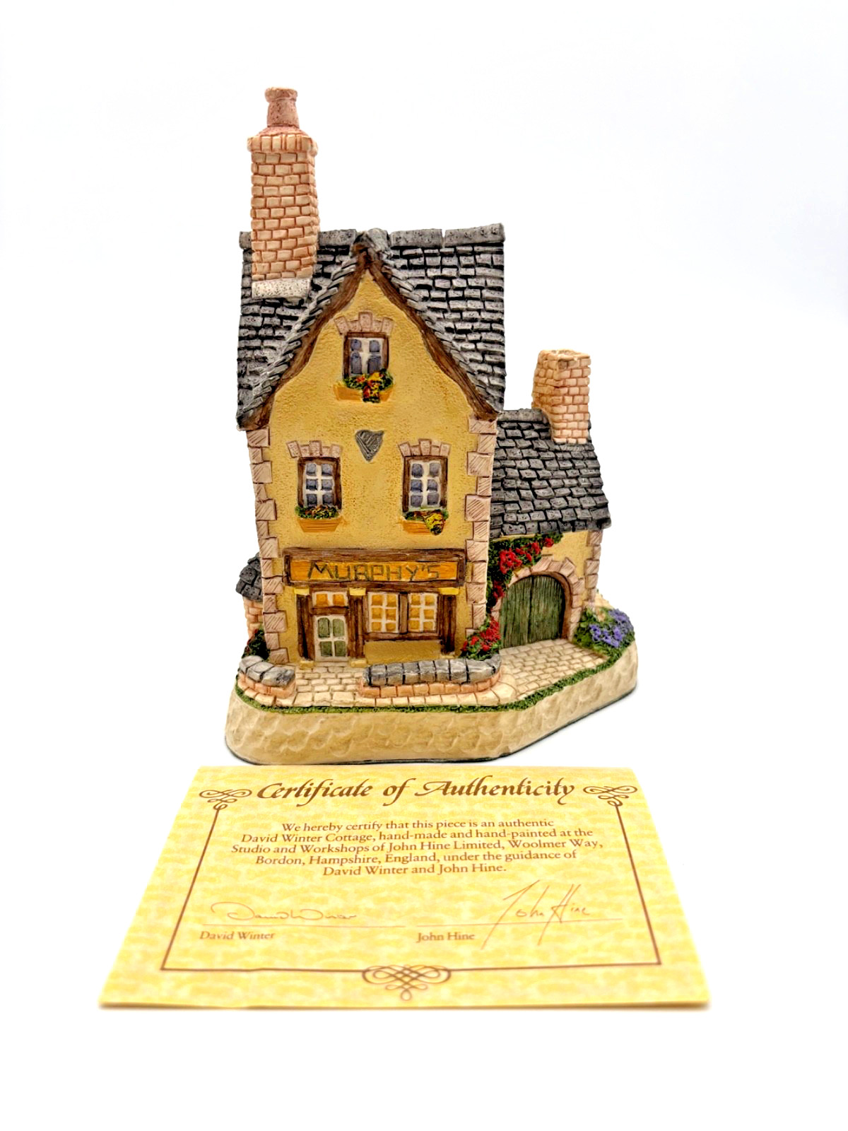 David Winter MURPHYS Irish Collection Cottage 1992 w/ Box & COA England