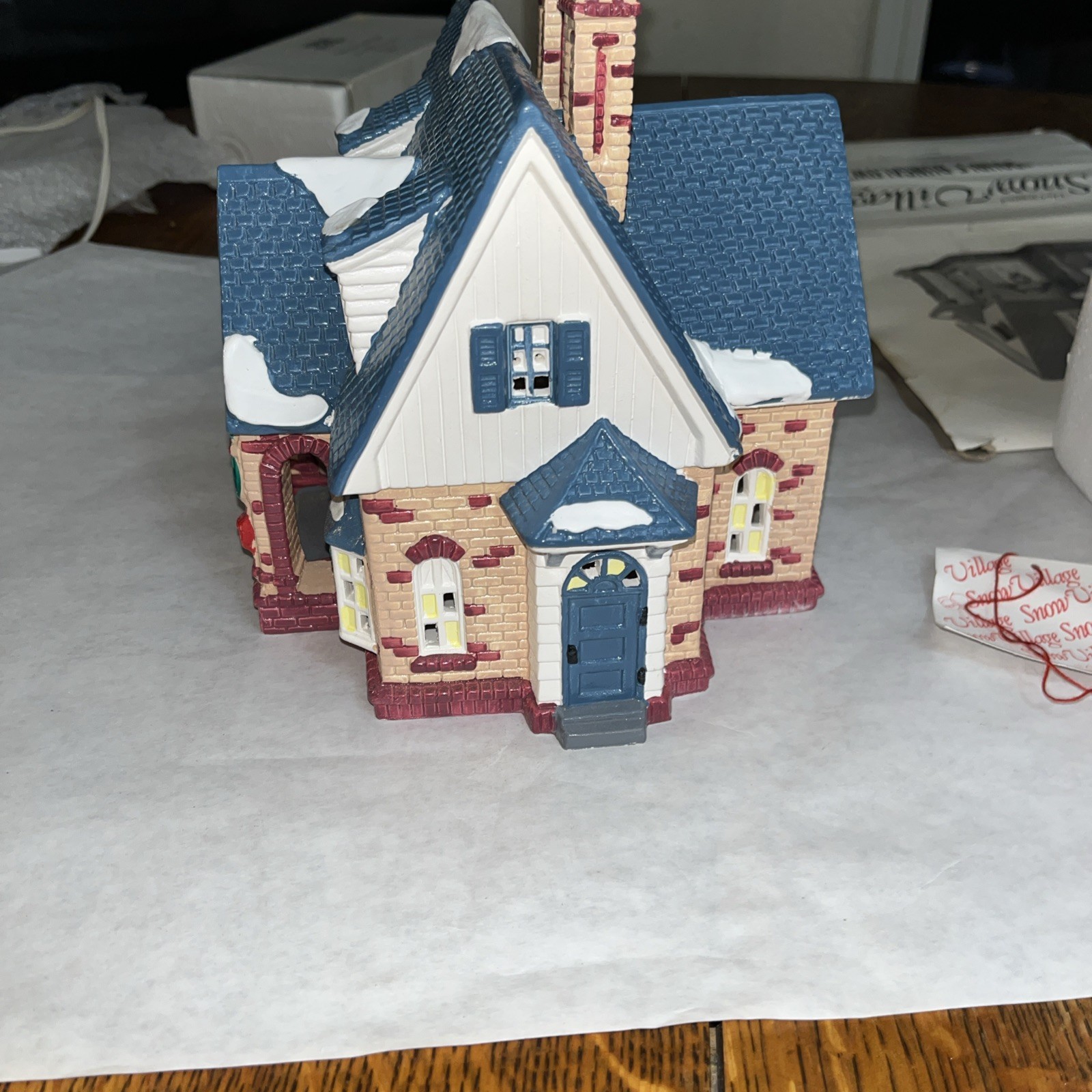 Department 56 Original Snow Village – DOUBLE BUNGALOW 5407-0 W/ Box & Light