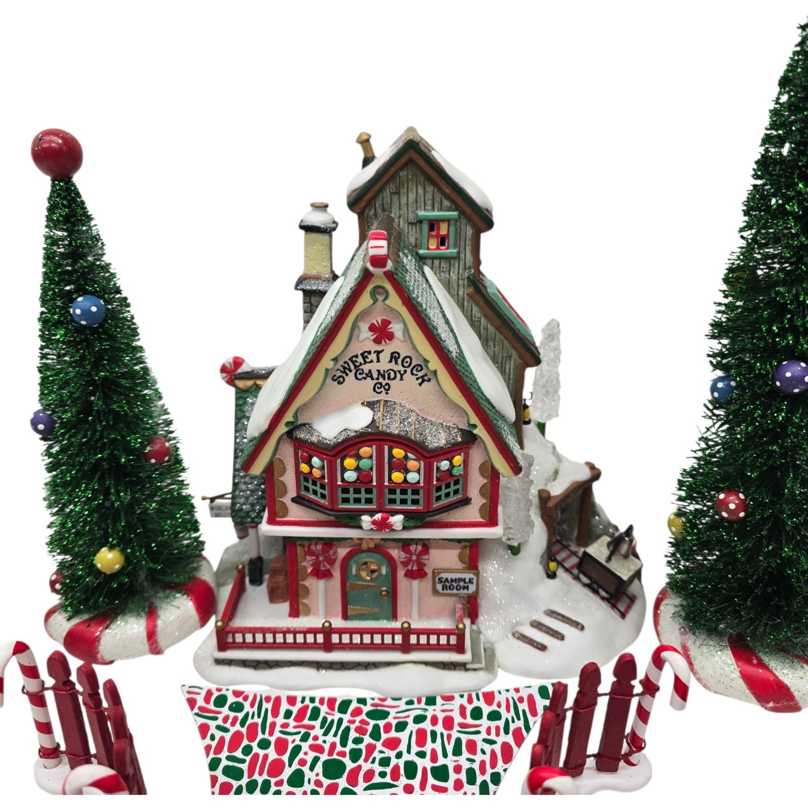 Department 56 North Pole Series Gift Set #56725 Sweet Rock Candy Co. Village
