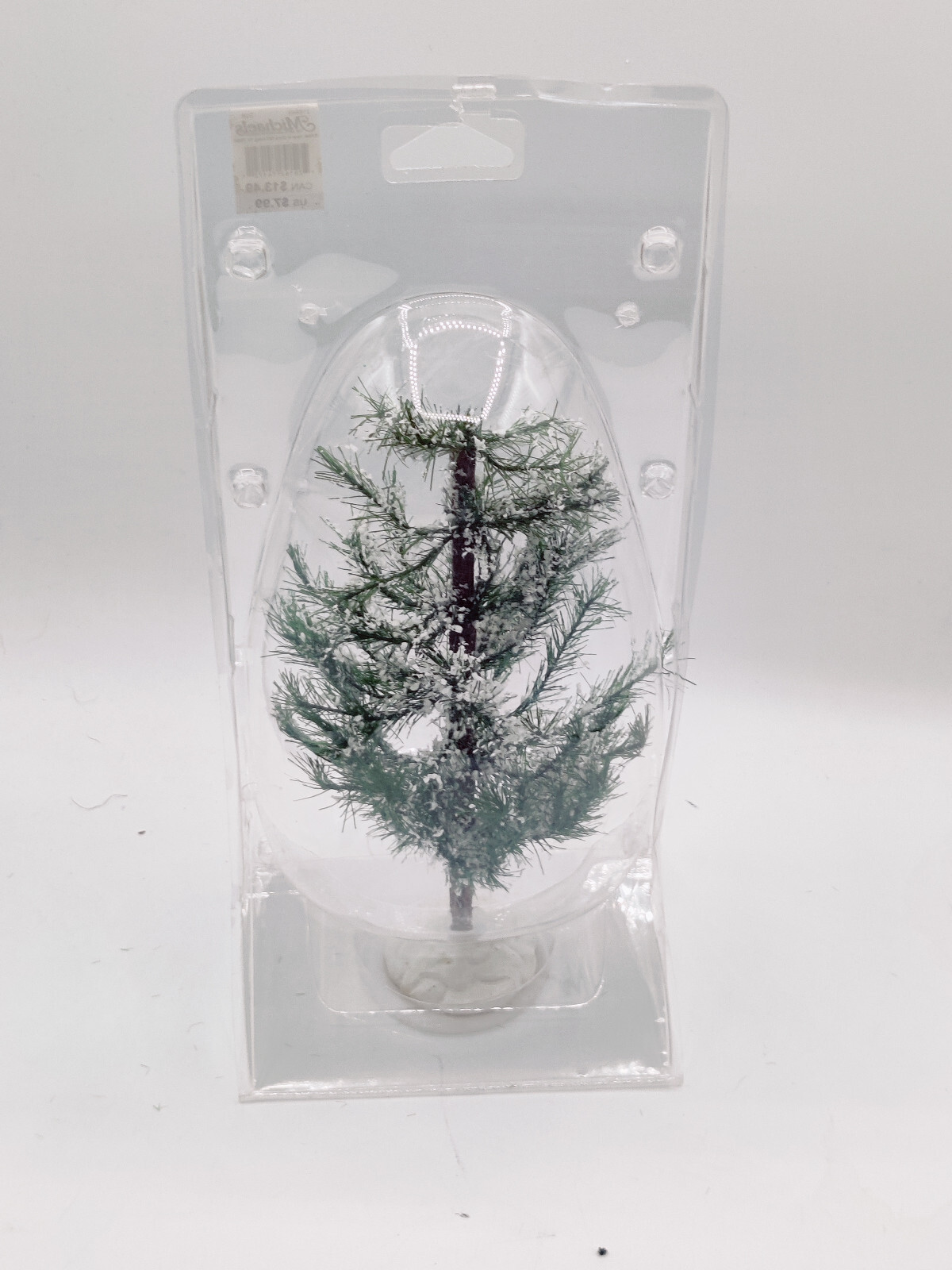 9″ Snowy White Pine Christmas Trees Village Accessory Lemax Opened