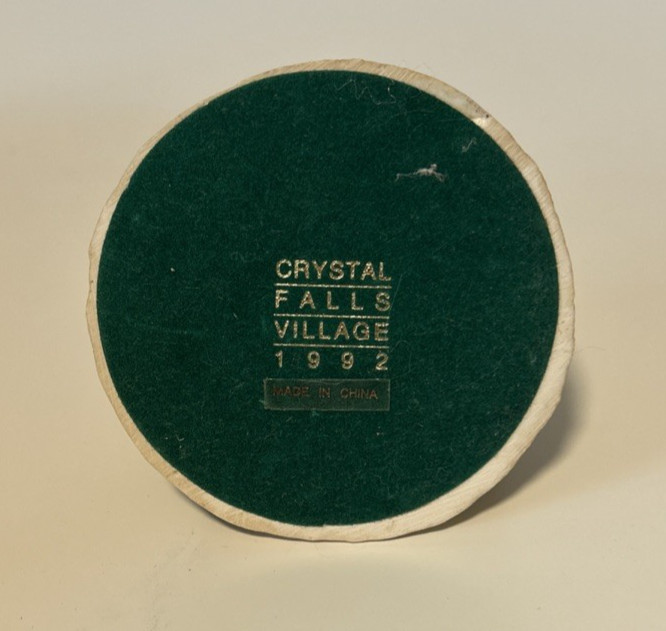 VTG 1992 Crystal Falls Village Richmond Cottage Miniature Christmas Resin Figure