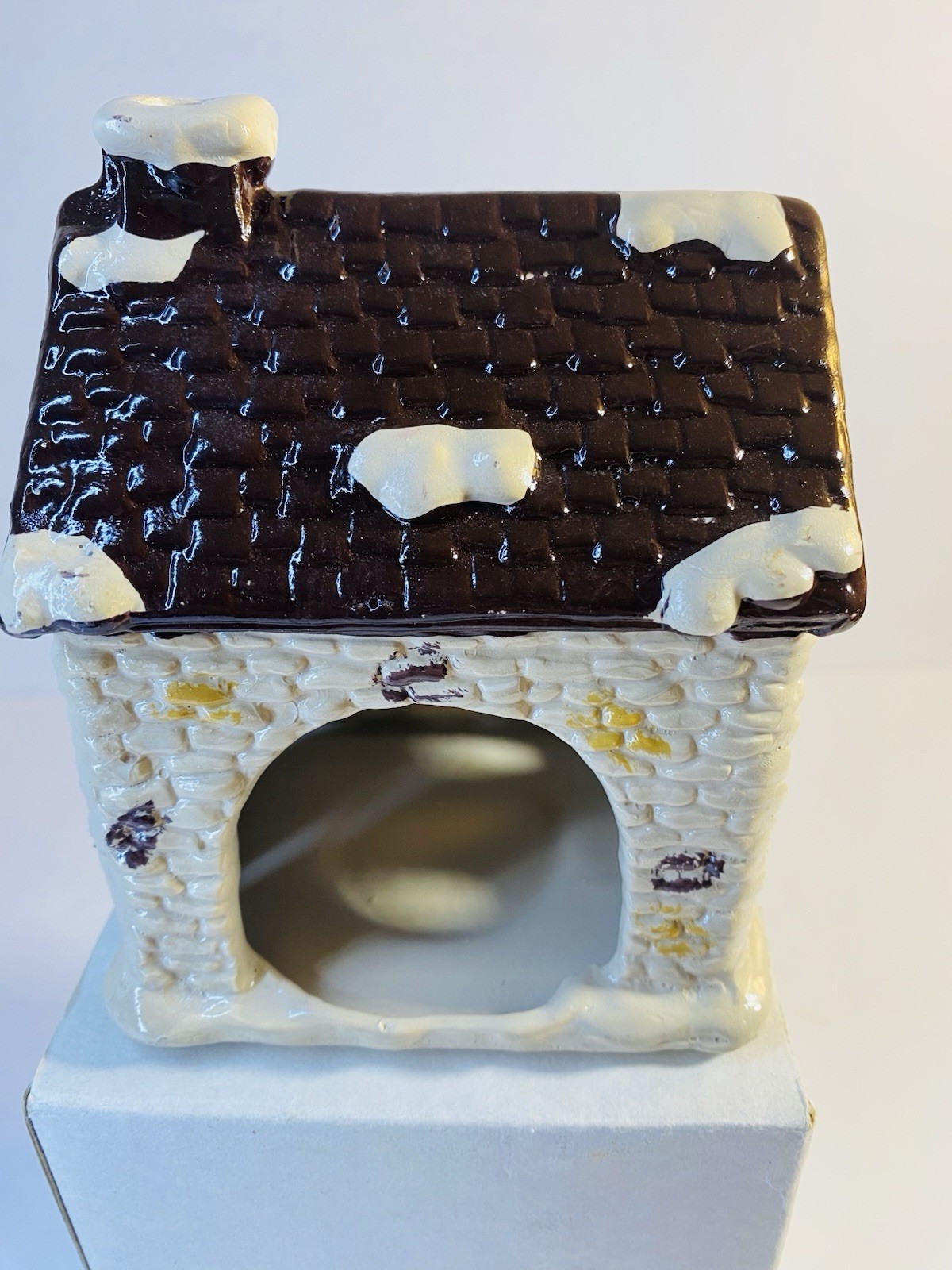 Dickens Village Ceramic Candle Holder Village Inn JS NY Taiwan NOS New Old Stock