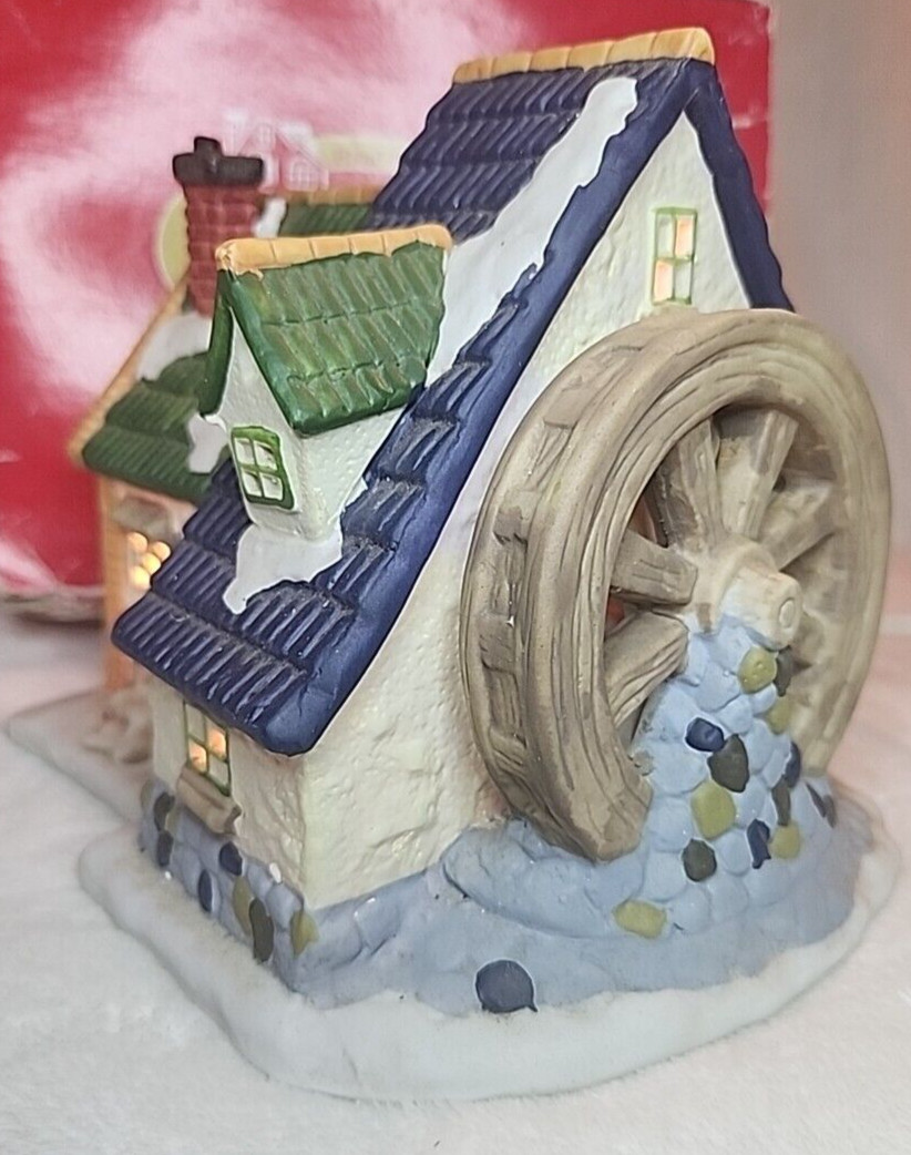 Dickens Collectables “Miller House” Grist Mill Christmas Village IOB w/cord