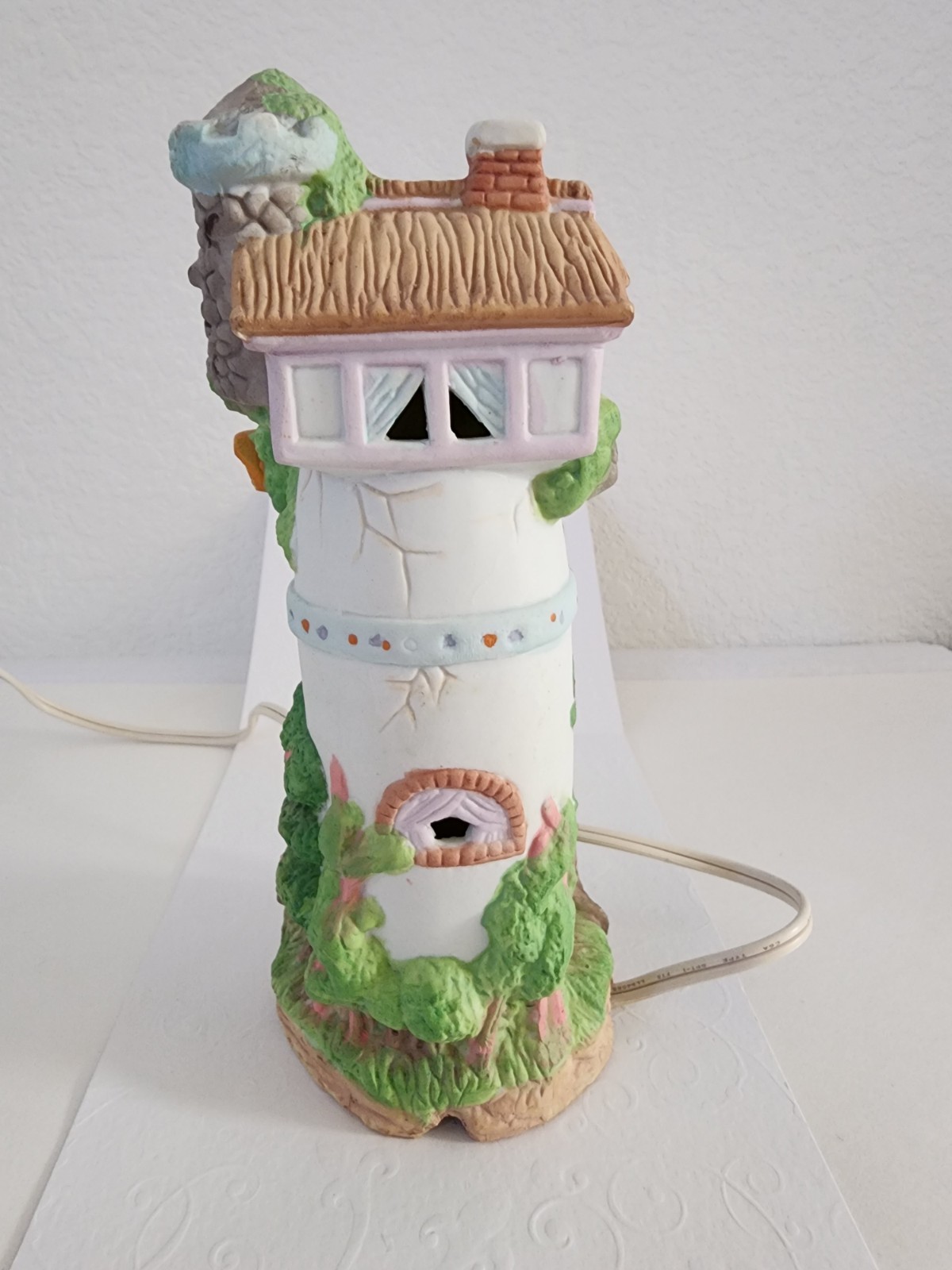 Vintage 1990s Pacific Rim “Hi-Town Village” Easter Egg Factory figurine Apprx 8″