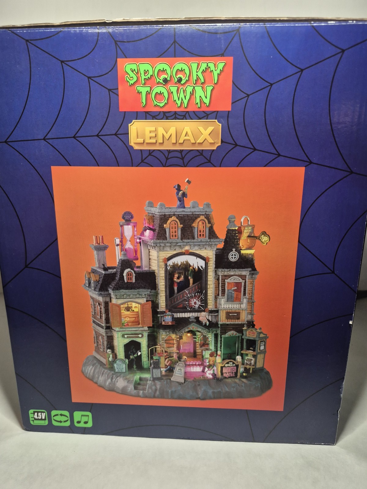 Lemax Spooky Town The Horrid Haunted Hotel Halloween Lighted Building Tested