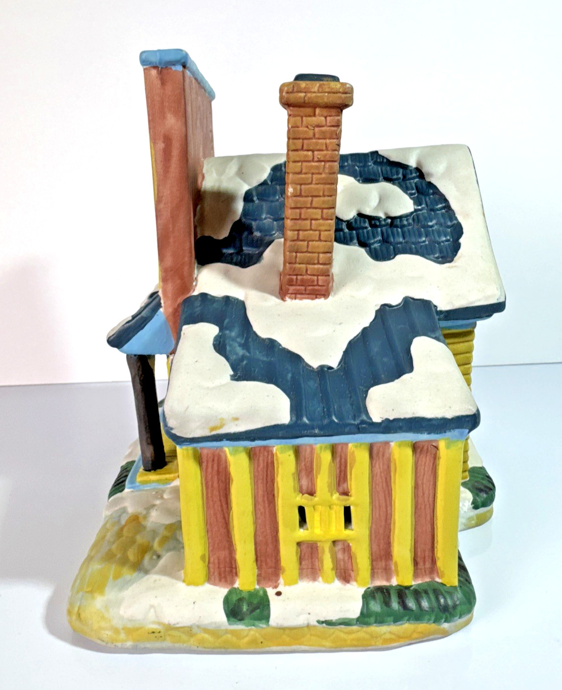 EJ Hodgson Blacksmith 7″ Ceramic Christmas Village Lighted House NEW Cord & Bulb