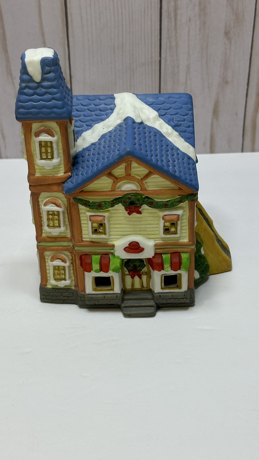 Vintage Christmas Holiday 1995 Santas Best Porcelain Village House Victorian