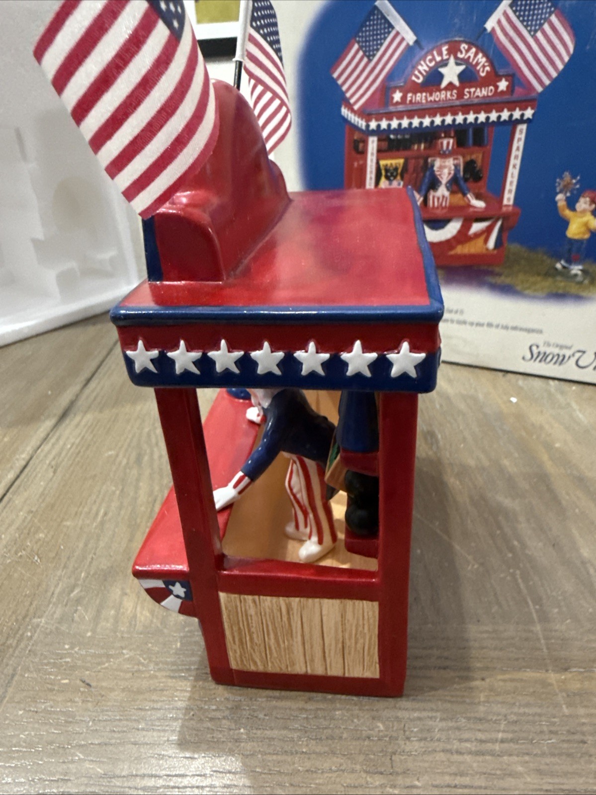 Department 56 Uncle Sam’s Firework Stand No Little Boy