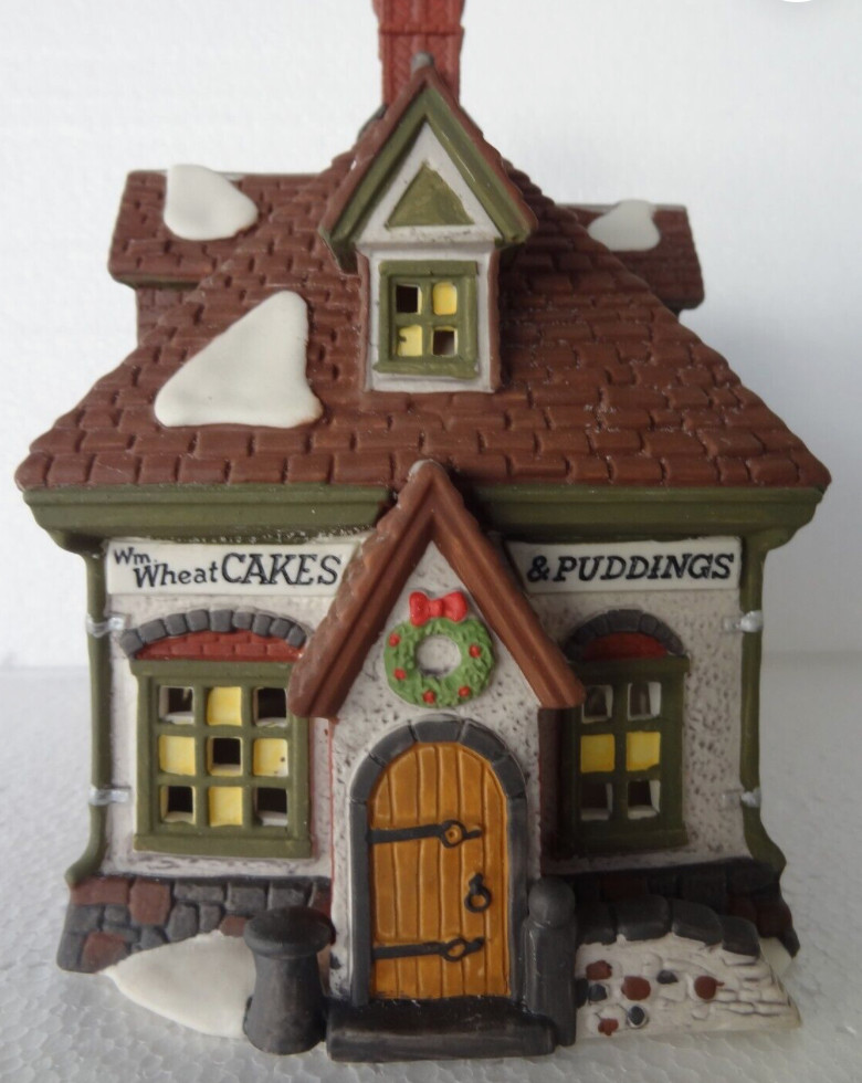 Dept. 56 Heritage Dicken’s Village Series “WM Wheat Cakes & Puddings” Lighted
