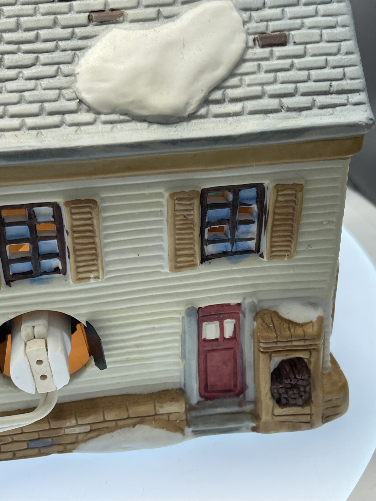 Dickensville Two Story Residential Christmas Village House With Dept 56 Light